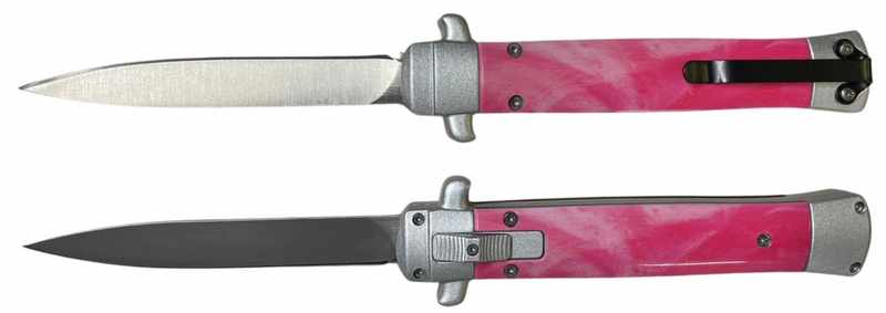 OTF Out the Front Pocket Knife Pink Color