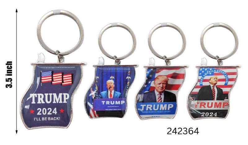 Wholesale KEYCHAIN Trump Flag