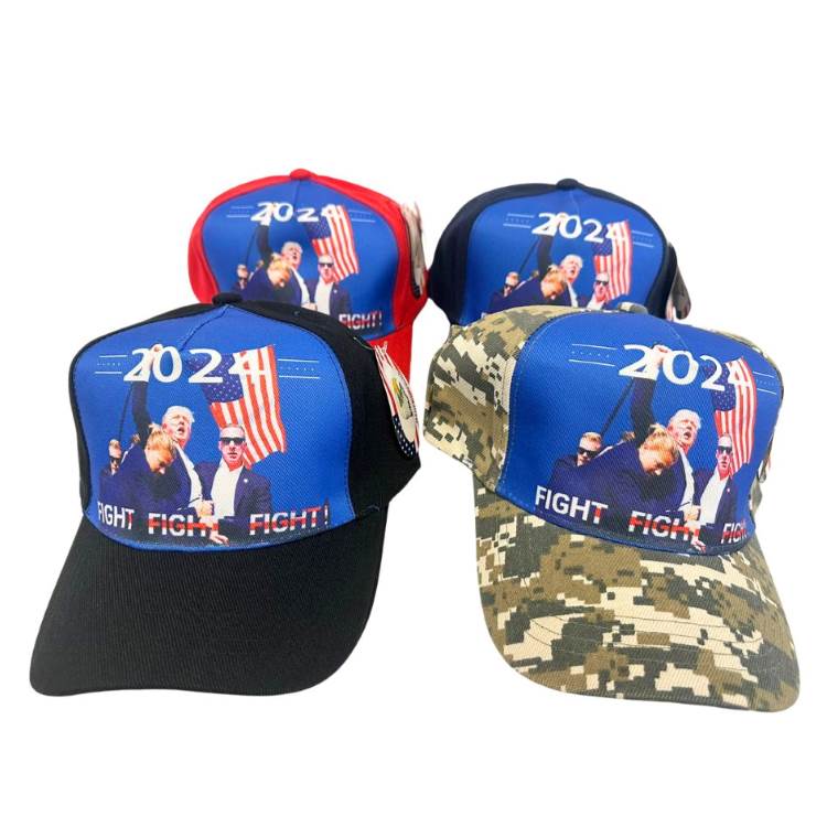 Wholesale TRUMP BASEBALL Hat/Caps 2024 FIGHT FIGHT FIGHT!