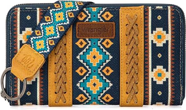 Wrangler Southwestern Art Print WALLET Mustard