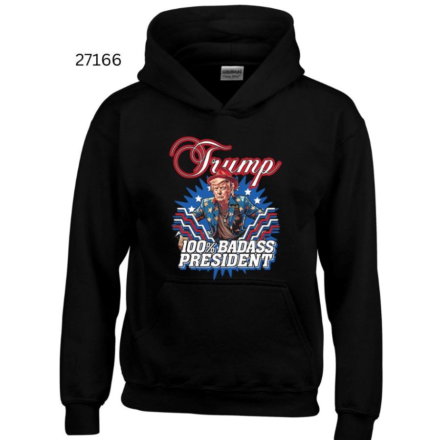 Wholesale HOODY TRUMP 100% BADASS PREDISENT