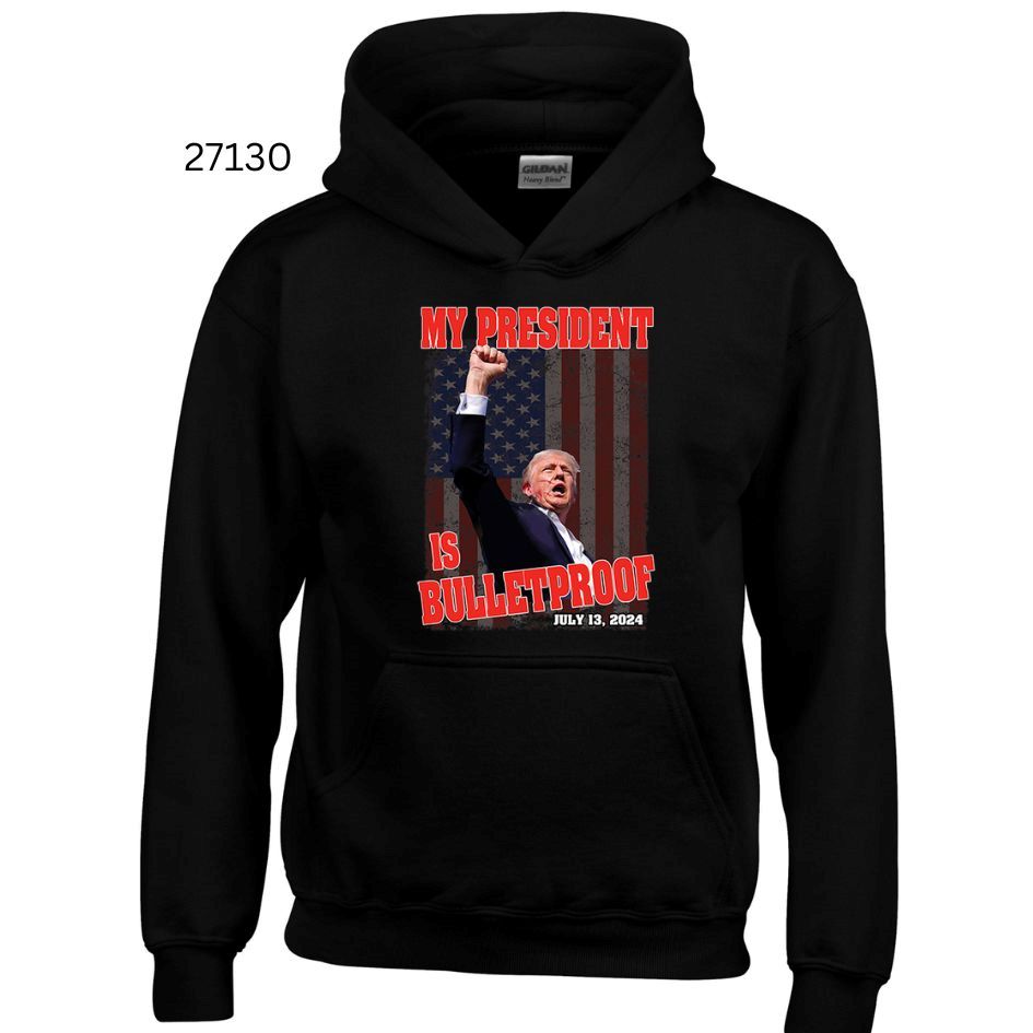 Wholesale HOODY MY PRESIDENT IS BULLET PROOF