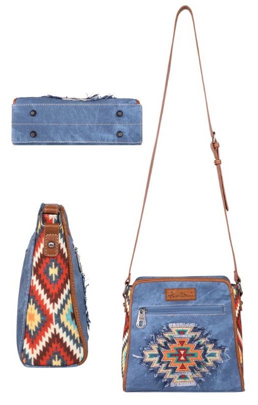 Montana West Aztec JEAN Collection Crossbody JEAN