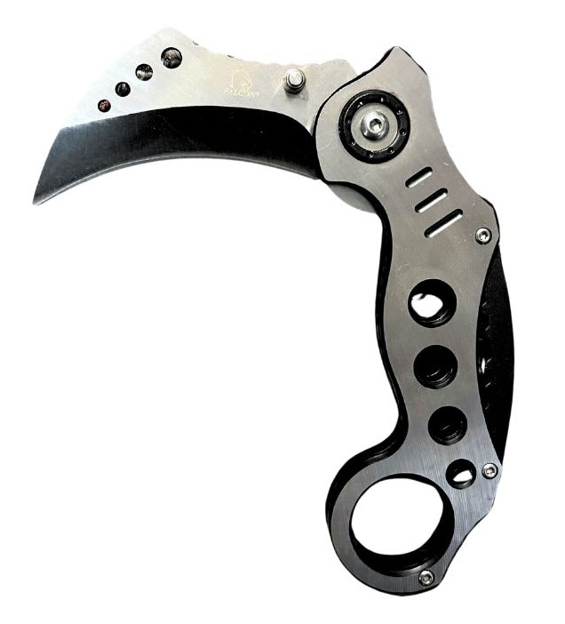 5.25'' Karambit Stainless Steel Folding POCKET KNIFE - Black