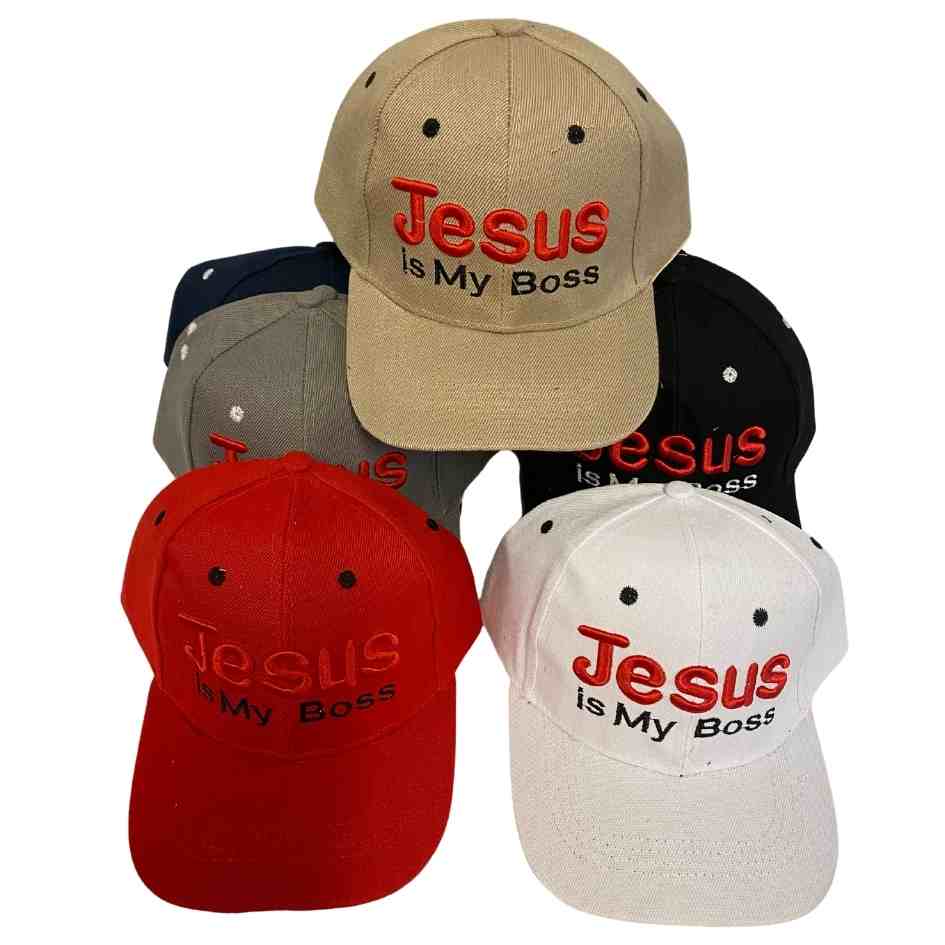 Wholesale ''Jesus is My Boss'' Baseball Cap/HAT Youth Size