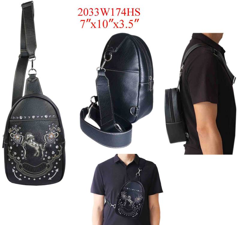 Wholesale Zelris Floral Horse Western Crossbody Backpack