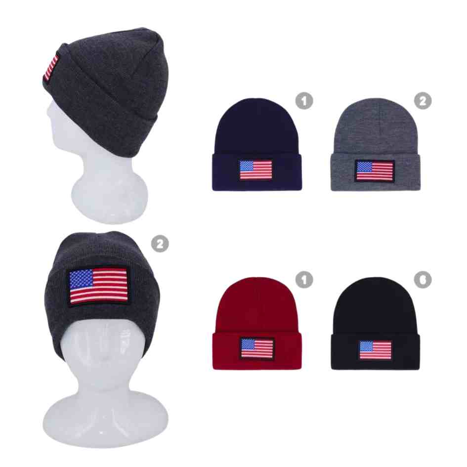 Wholesale USA FLAG Winter Hat