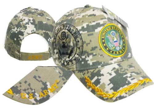 Official US ARMY Licensed ARMY Seal w/ Shadow Camo CAP/Hat