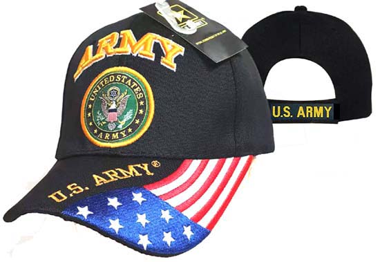 Official US ARMY Licensed ARMY Emblem Flag CAP/Hat