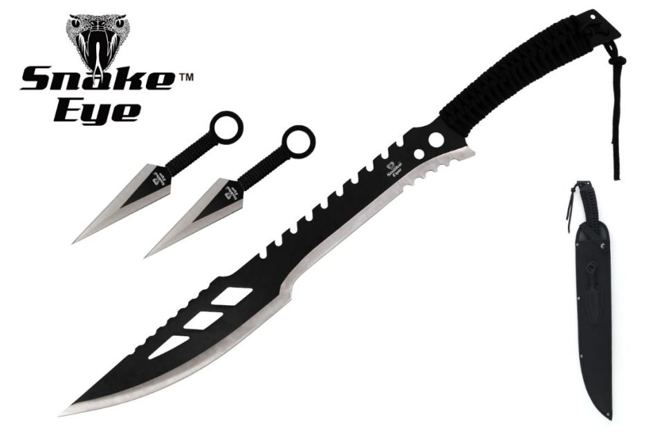 Snake Eye Tactical Ninja-Sword Comes With Throwing KNIFE