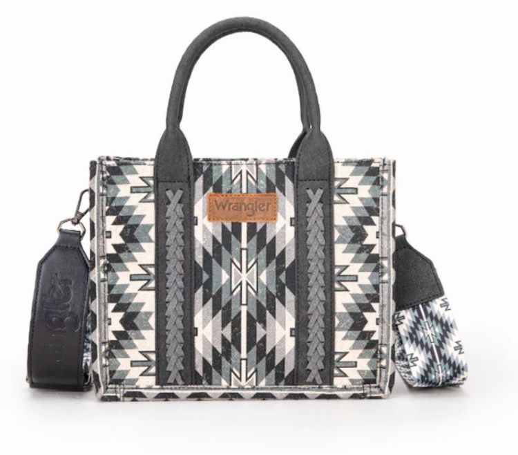 Wrangler All-Over Aztec Print Canvas TOTE BAG