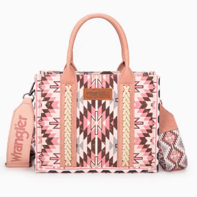 Wrangler All-Over Aztec Print Canvas TOTE BAG