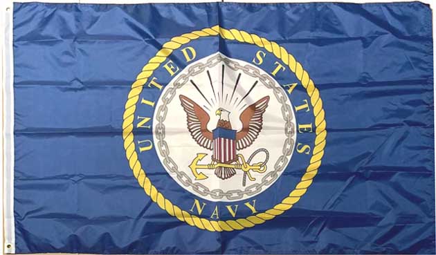 Official US Navy Licensed Navy Emblem FLAG 3x5'