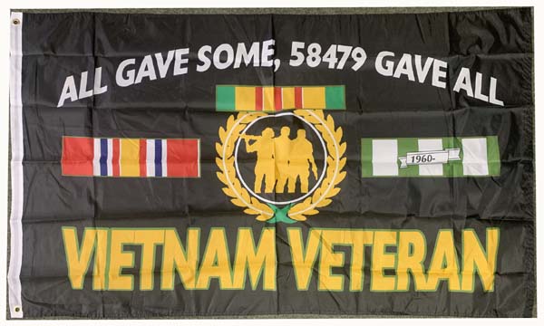 All Gave Some, 58479 Gave All Vietnam Vet FLAG FLAG 3x5'