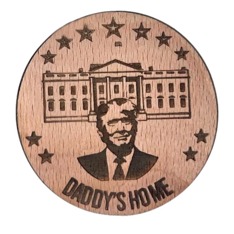 CHRISTMAS Ornaments Trump with White House Daddy's Home