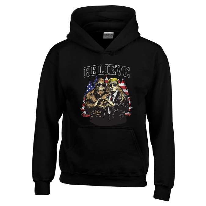 Wholesale HOODY Believe Trump Black