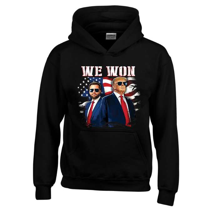 Wholesale HOODY Trump with Vance We Won