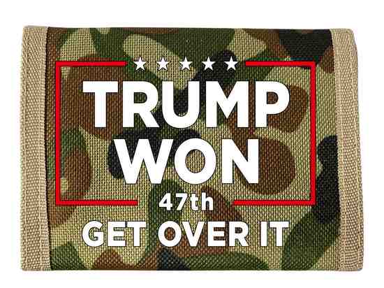 Trump ''Trump Won 47th Get Over It'' Tri-fold WALLET