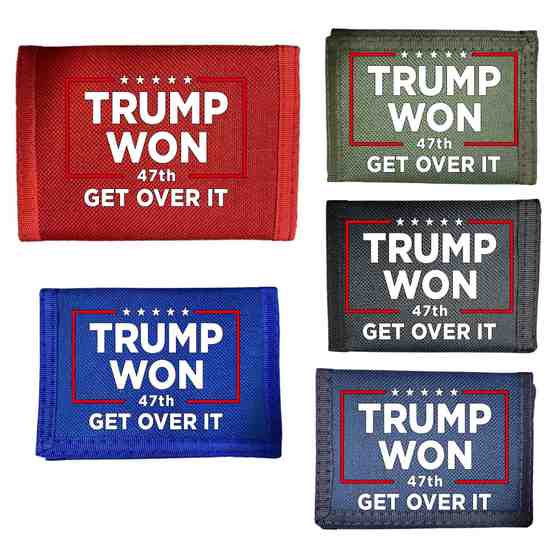 Trump ''Trump Won 47th Get Over It'' Tri-fold WALLET