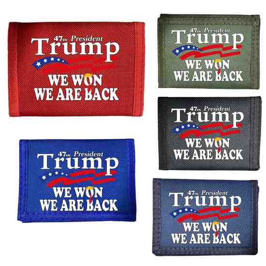 Trump ''We Won We Are Back'' Tri-fold WALLET