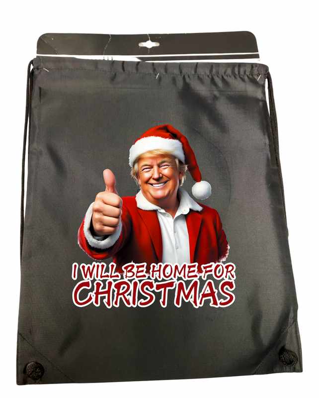 Trump ''I Will Be Home For Christmas'' BACKPACK