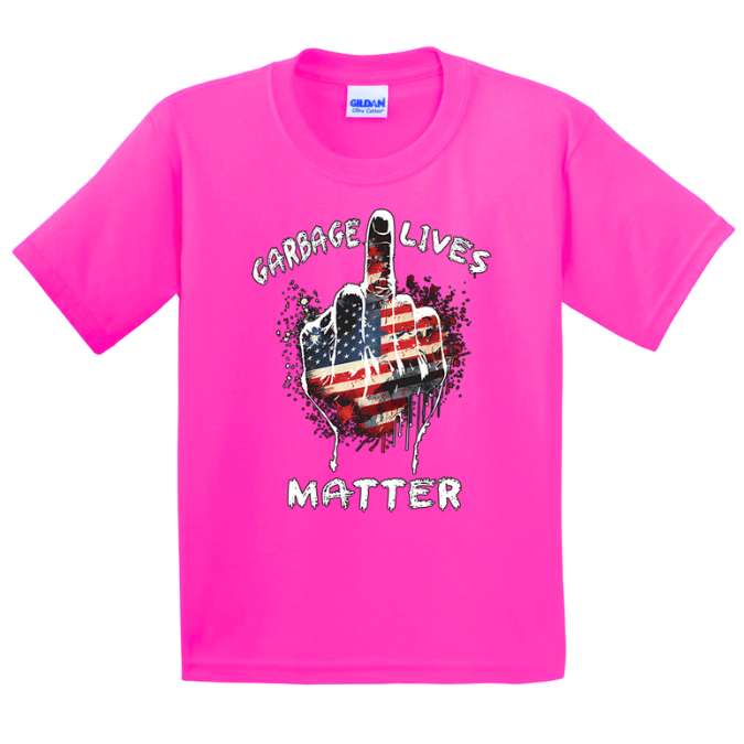 Wholesale T-SHIRT Garbage Lives Matter Pink