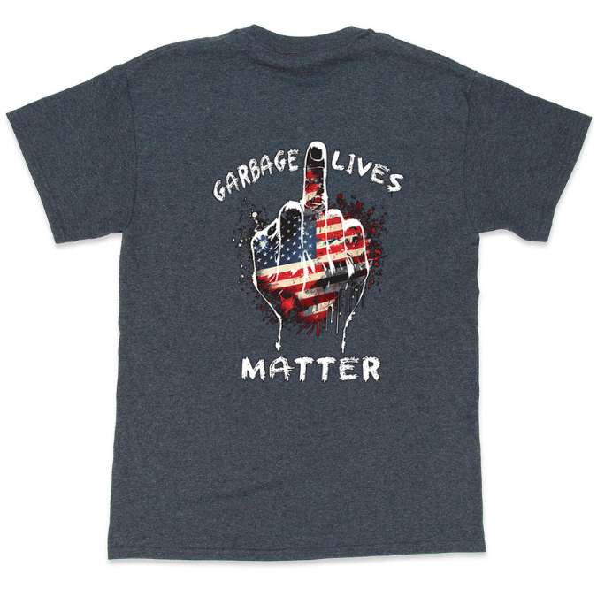 Wholesale T-SHIRT Garbage Lives Matter Dark Heather