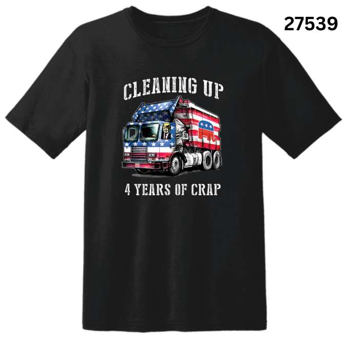 Wholesale Trump T-SHIRT Cleaning Up 4 Years XXX