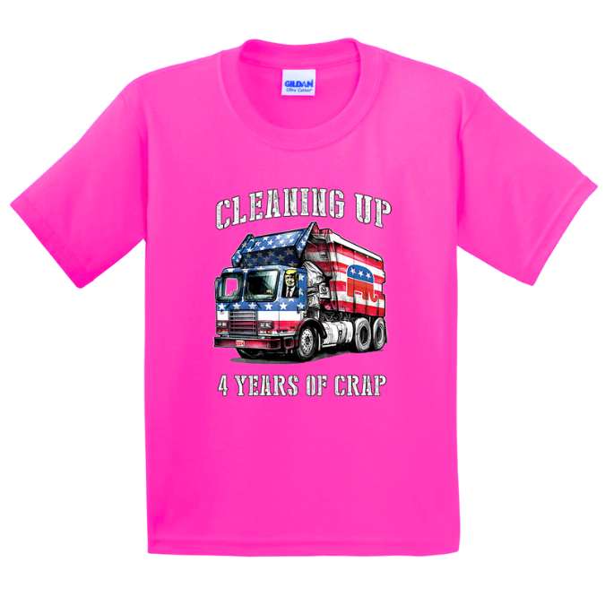 Wholesale Trump T-SHIRT Cleaning Up 4 Years