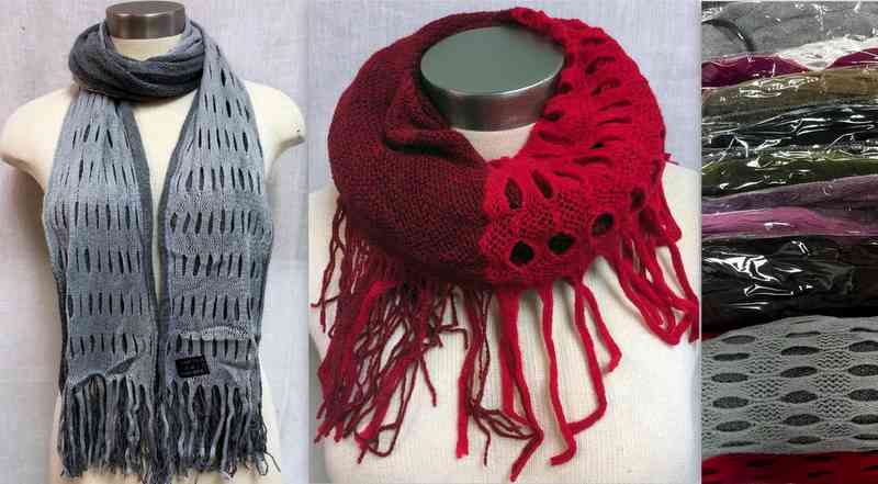 Wholesale Dual Purposes Infinity Circle SCARVES w/ Dual Patterns