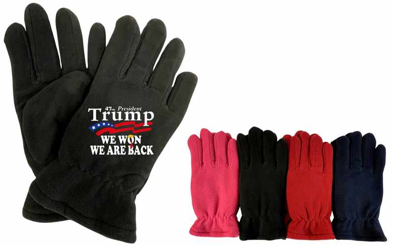 Trump ''We Won We Are Back'' Assorted colors GLOVES