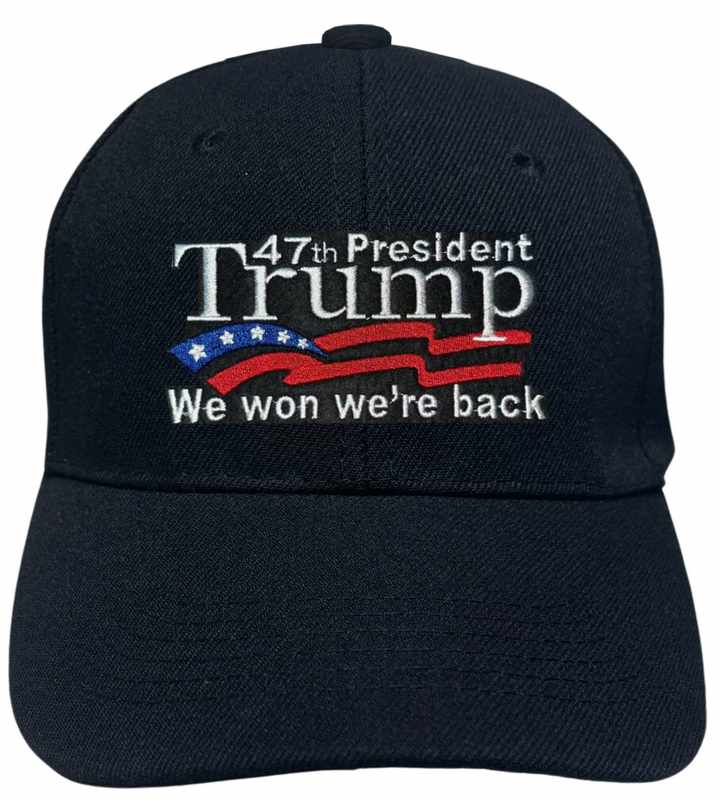 Wholesale Trump '' we won we're back''  BASEBALL Cap/Hat