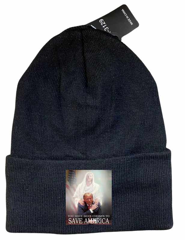 Trump '' You Have Been Chosen To SAVE AMERICA'' Winter Beanie HAT