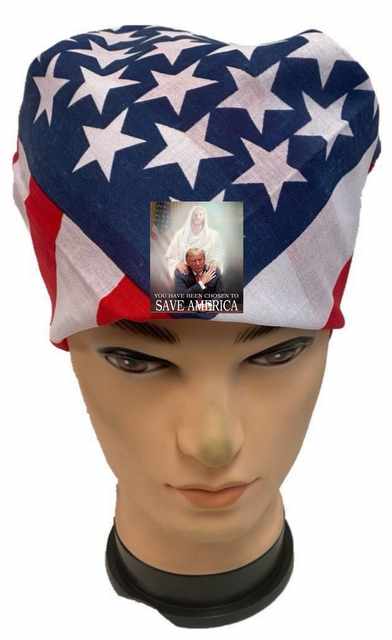 Trump '' You Have Been Chosen To SAVE AMERICA'' USA Style BANDANA