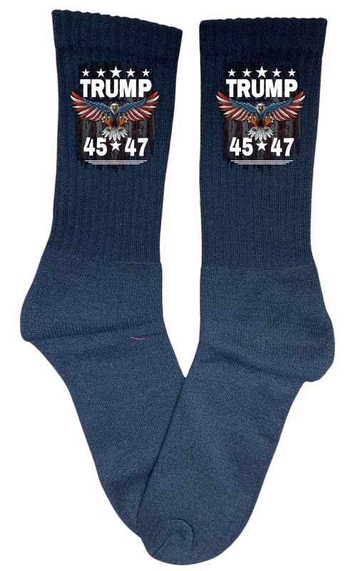 Wholesale SOCKS Trump Eagle 45 47 Black Color