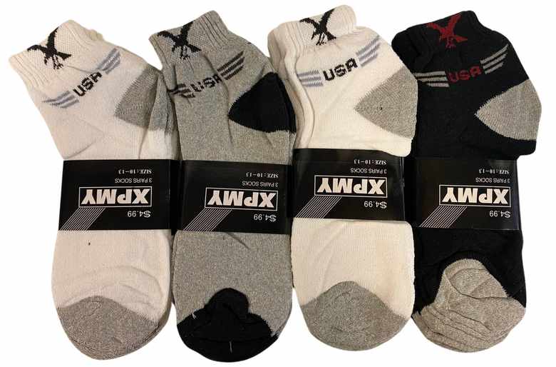 Wholesale Man Ankle SOCKS Eagle Design