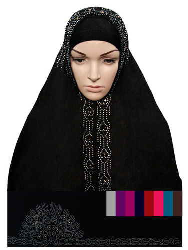 Wholesale Muslim HeadSCARVES with Rhinestone Pattern Assorted