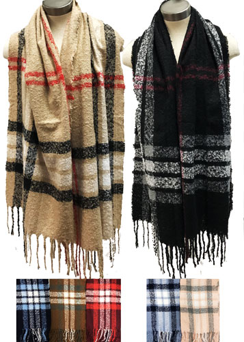 Wholesale Classic Plaid Winter SCARVES Assorted