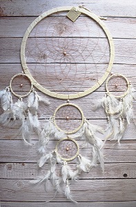 Large Cream/Beige DREAM CATCHERs