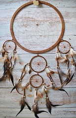 Large Brown DREAM CATCHERs