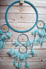 Large Turquoise DREAM CATCHERs