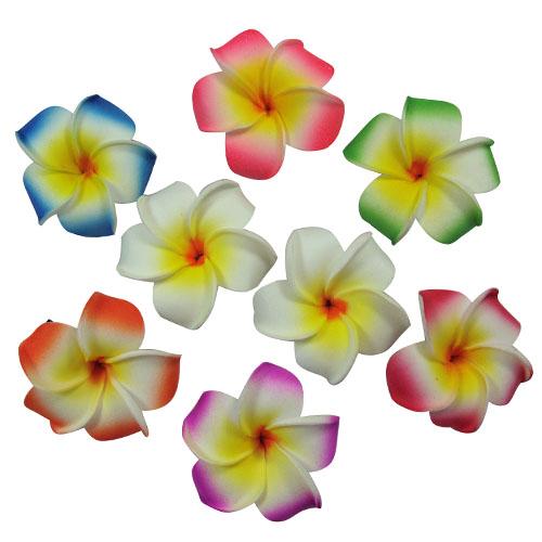 Small Plumeria Flower Hair Clips