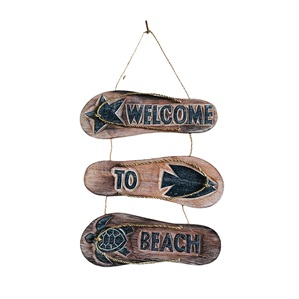 Welcome To The Beach Wooden SIGN Decor