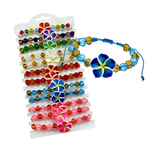 Fimo Flower With Beads BRACELET