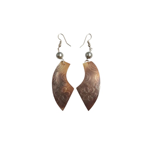 Carved MOP Shell EARRINGS