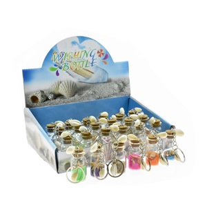 Sea Shells Wishing Bottle Key chain