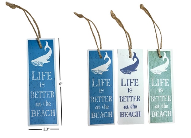 ''Life Is Better At The Beach'' Wood  Wall Decor SIGNs