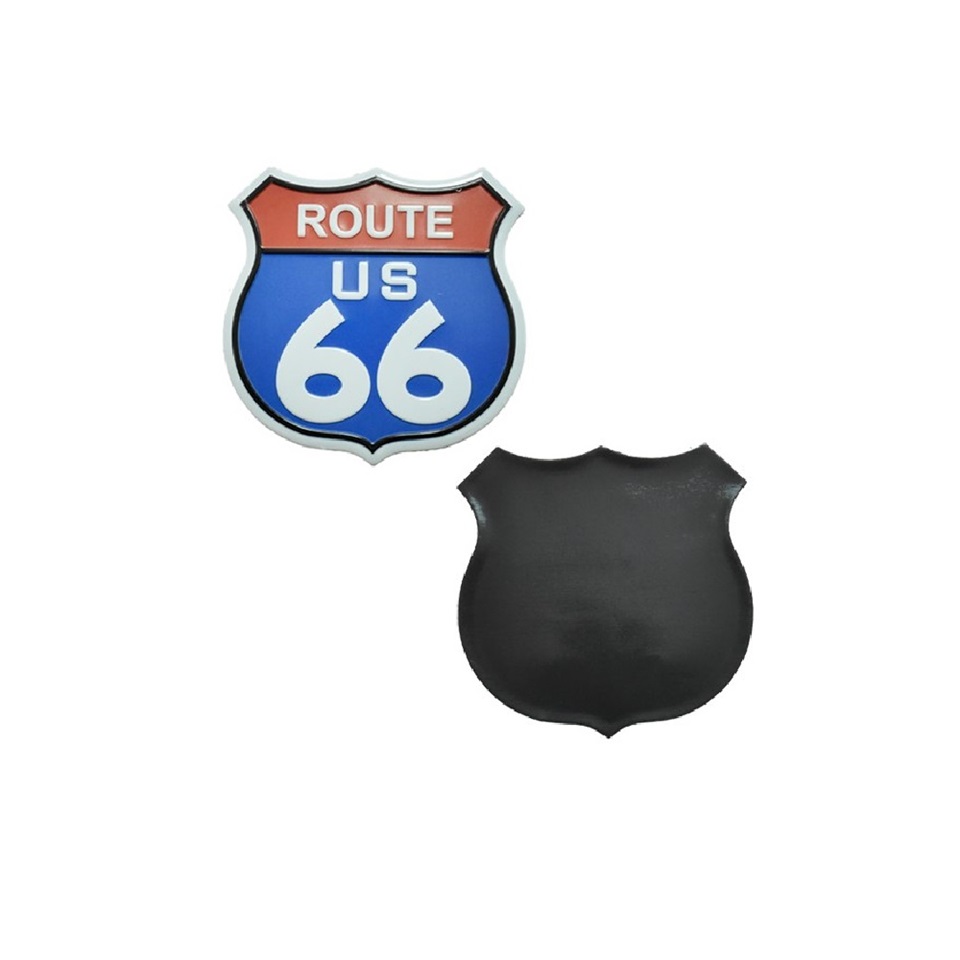 Blue Route 66 Shield Highway SIGN Fridge Magnet