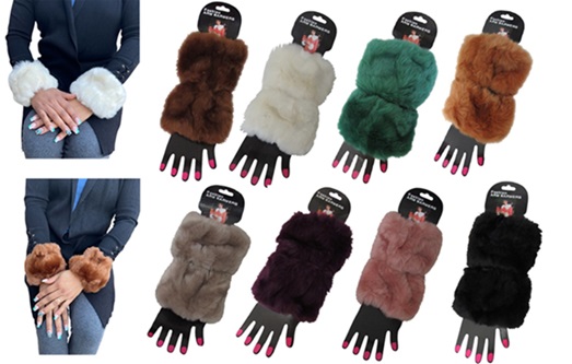 Faux Fur Short Wrist Cuff  Warmers