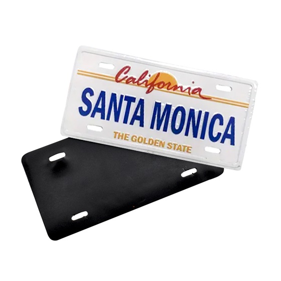 California ''Santa Monica'' LICENSE PLATE Fridge Magnet